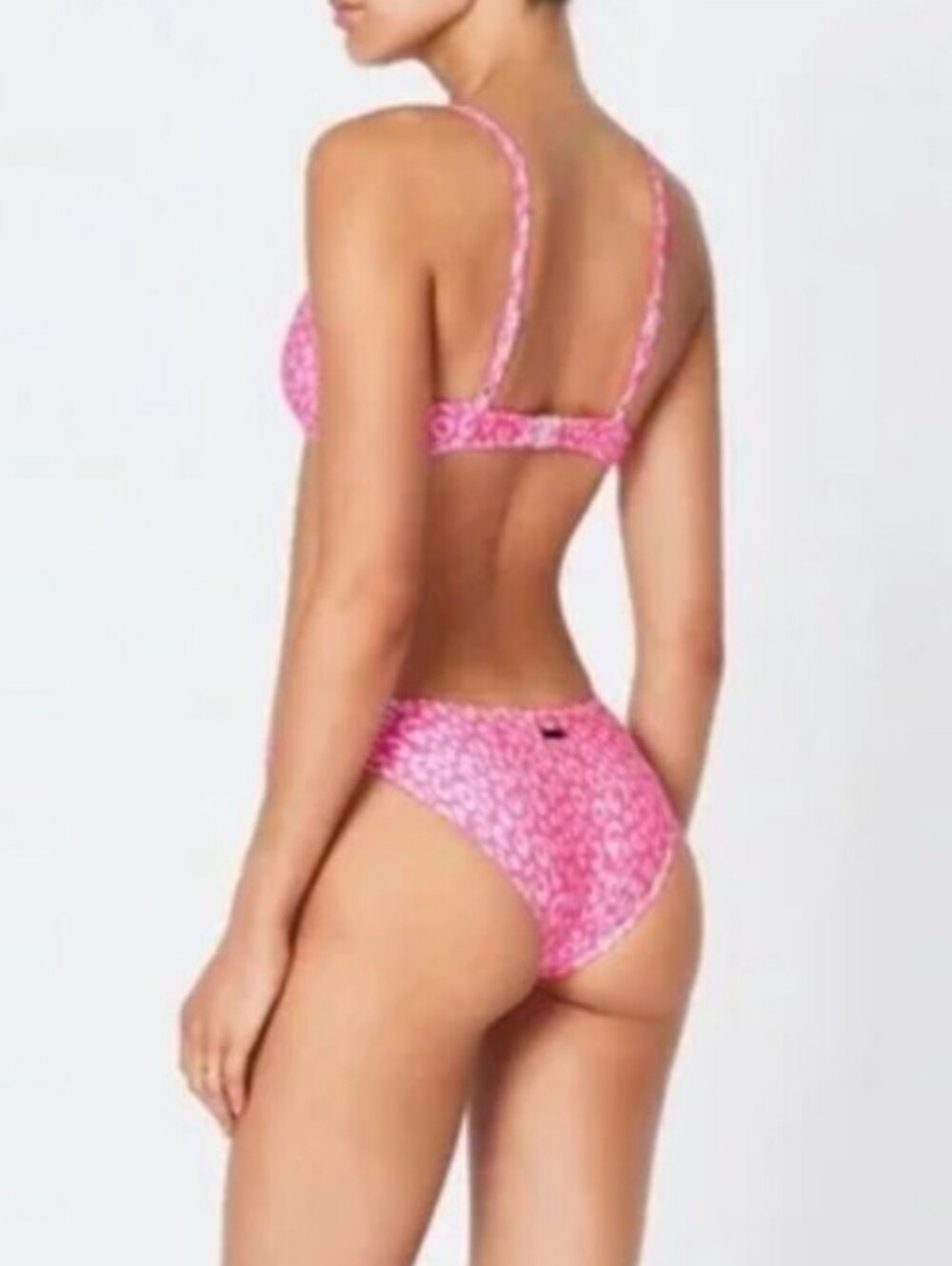 New!SET Triangle Maci Pink  Leopard Print Bikini Set - Picture 4 of 15